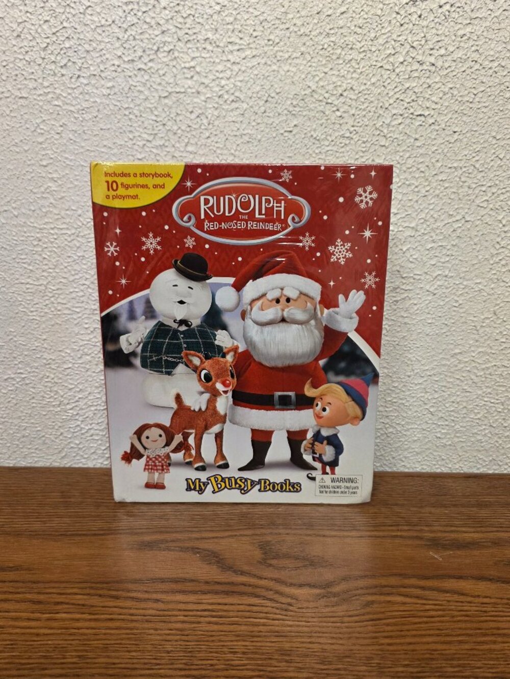 Kids Books - Rudolph The Red Nosed Reindeer My Busy Books Playset - New